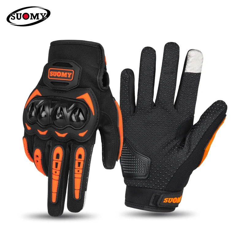 Cycling - SUOMY nowe pomarańczowe rękawiczki motocyklowe letnie