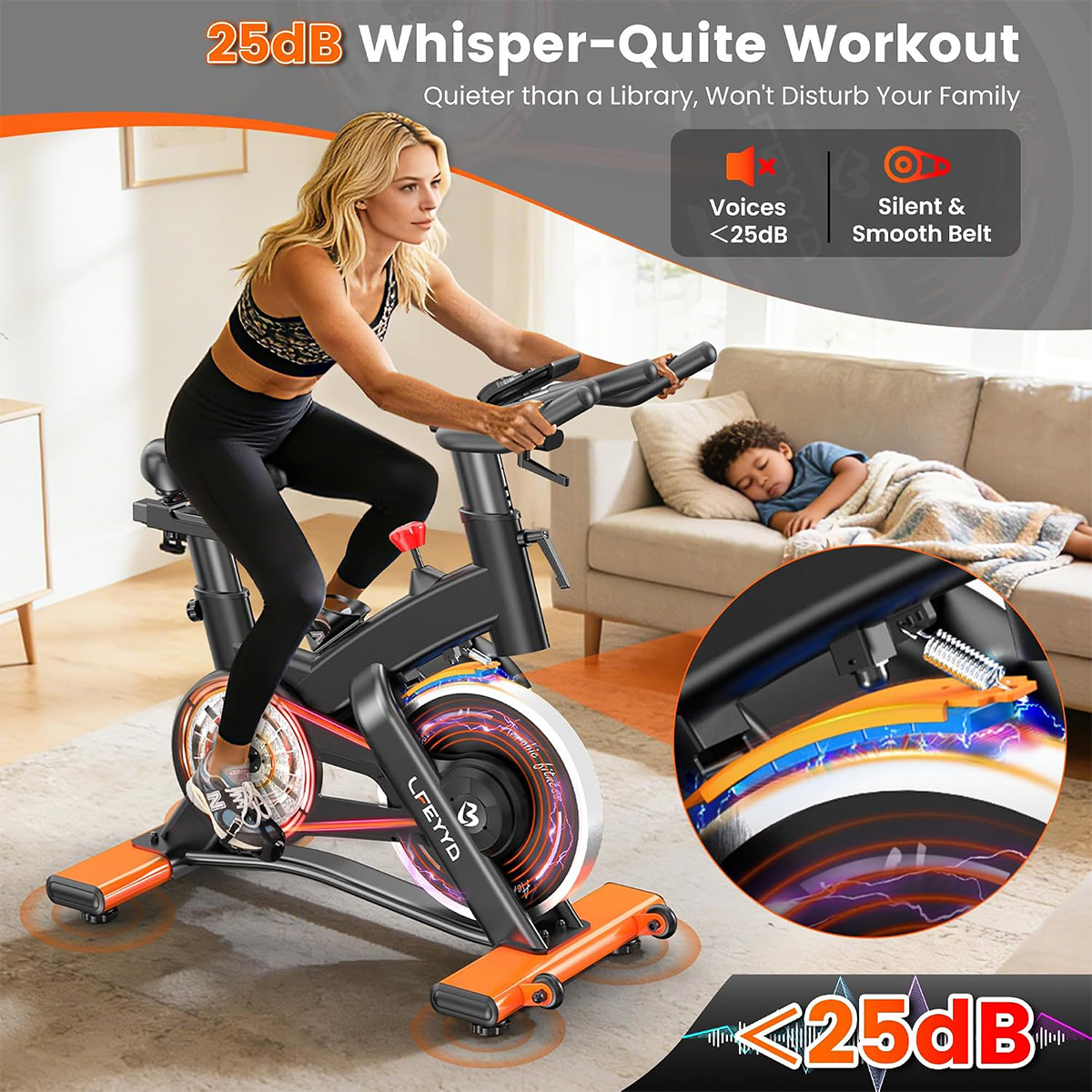 Rower treningowy Pooboo, 400LB – Exercise Bike Magnetic Resistance recenzja i cena